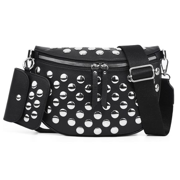 2 Pcs Checkered Crossbody Bags Bum Bag Checkered Cross Body Sling O_O - Picture 1 of 7